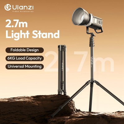 Ulanzi T270 27M Składany statyw oświetleniowy do aparatu 40W Pro 120W 200W Cob Light LED Softbox uniwersalnym mocowaniem 6kg MaxLoad