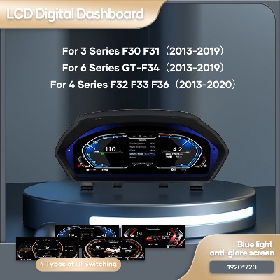 123 1920 720 Automatyczny panel deski rozdzielczej LCD do BMW serii F30 F31 GTF34 F32 F33 F36 418D Instrumentenpaneel Virtuele Cockpit
