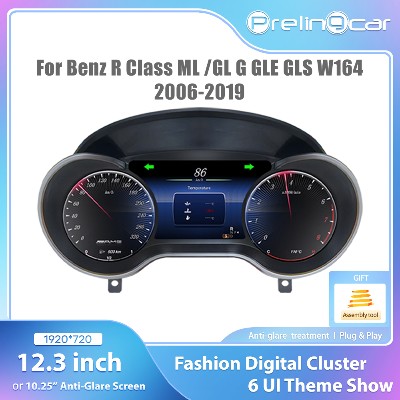 123 LCD Digital Dashboard Cluster For Benz Class ML GL GLE GLS W164 20062019 Years Auto Instrument Paneel Cockpit Speedme
