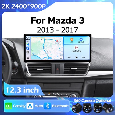System Android Bluetooth 123 cala do Mazdy Axela BM 20132017 Radio Samochodowe Multimedialny Odtwarzacz Wideo Nawigacja GPS Auto Carplay WIFI