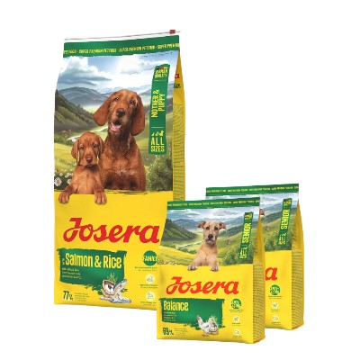 JOSERA Mother and Puppy Salmon with Rice 125kg dla szczeniąt suk ciąży oraz suk karmiących 2x900g karmy GRATIS