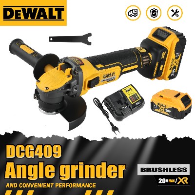 DEWALT DCG409 Szlifierka kątowa płaska 125mm bez akumulatora ładowarki narzędzie do cięcia szlifierka 20V narzędzia bezszczotkowe
