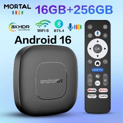 Dekoder TV Android 16 Asystent Google Sterowanie głosowe GB 128 GB 256 GB 4K WiFi BT50 T1 RK3518 Odtwarzacz multimedialny wideo 4K Dekoder TV
