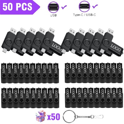 50 SZTUK Nowy pendrive USB 20 TYPE OTG 360 RotablePen Drive 128 GB 64 GB 32 GB 16 GB GB USB Stick Szybki pendrive