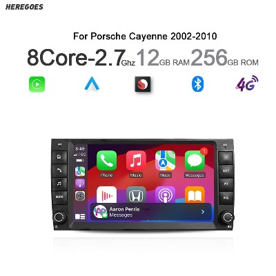 Carplay Auto Android 14 8Core Car DVD Player 12GB GPS Navigation Stereo Wifi Bluetooth Car Radio dla Porsche Cayenne 20022010