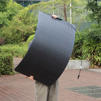 ETFEPET Półelastyczny panel słoneczny 150W 198V balkon fotowoltaiczny PV 150 Watt Panel ładowania słonecznego do łodzi kamper 12v 24V akumulator