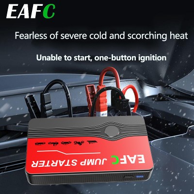 EAFC 600A Peak Car Jump Starter Power Bank przenośna ładowarka akumulatorów 12V portem USB światłem LED SOS