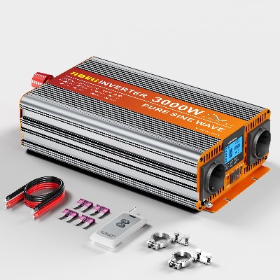 Inwerter HOULI czystą sinusoidą seria 12V220V 3000W4000W5000W Pilot LCD USB Podwójne klimatyzatory Pełna ochrona