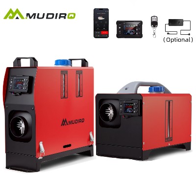 Grzejnik diesla Mudiro 8KW 12V24V240V Bluetooth LCD automatyczny tryb startstop przewód 15m tryb wysokiej wysokości do kampera namiotu kempingowego