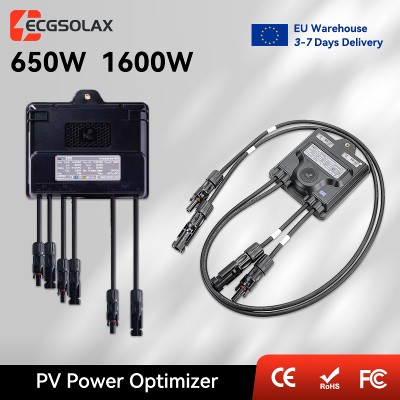ECGSOLAX PV Power Optimizer MPPT 650W 1600W 12V75V Input For Solar Panel System Monitoring VoltageLimiting AntiHotspot 650W