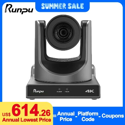 Kamera Runpu 4K60FPS NDI POE 12X20X Zoomem AI Tracking PTZ SDI HDMI USB POE IP Kamera Konferencyjna do Kościoła Transmisji na Żywo