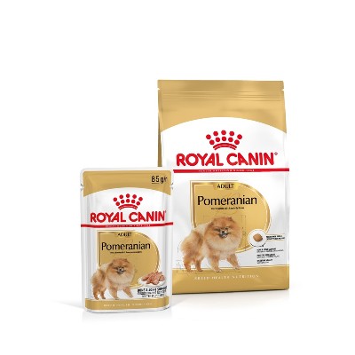 ROYAL CANIN Pomeranian Adult 15 kg karma sucha dla psów dorosłych rasy szpic miniaturowy Pomeranian Adult 12x85g karma mokra