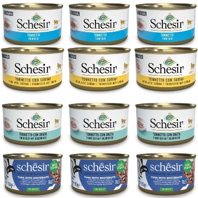 SCHESIR Zestaw rybna uczta galaretce 12x85g smaki