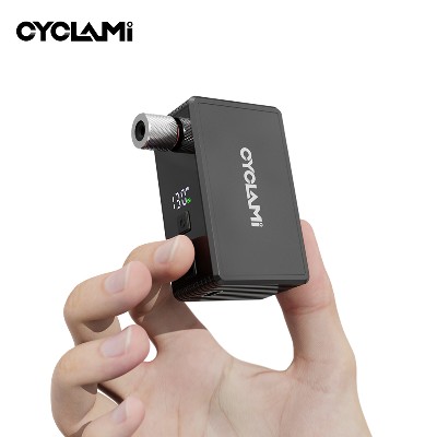 CYCLAMI AM6 Pro Mini Elektryczna Automatyczna Pompka Powietrza Przenośny Cyfrowy Inflator do Rowerów Górskich Szosowych Schrader Presta Opony 130PSI 800mAh