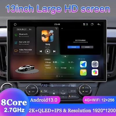 WDFL FYT7870 13calowe radio samochodowe Carplay Android Auto Uniwersalny odtwarzacz multimedialny Bluetooth51 DSP AM RDS AHD GPS WIFI Autoradio