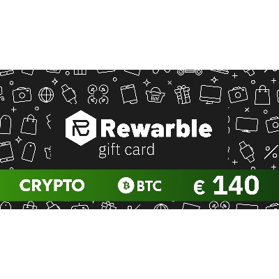 Rewarble Crypto Gift Card BTC 140 EUR