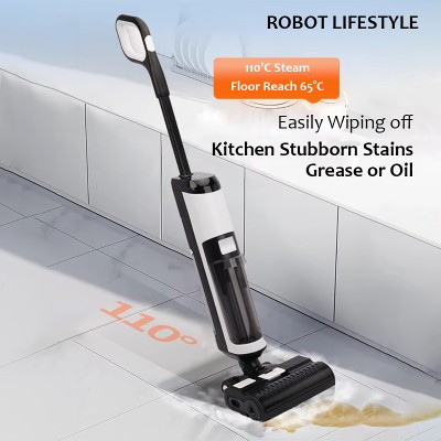 Bezprzewodowy odkurzacz ręczny Robot do czyszczenia na mokro na sucho RL9Max 14000pa Super mocne ssanie Szczotka samonagrzewająca 4000mAh Akumulator