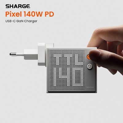 Ładowarka SHARGE 140W GaN USBC QC40 PD31 Szybkie ładowanie porty do MacBooka Laptopa Tabletu ładowarka PD iPhone 16 15 Pro