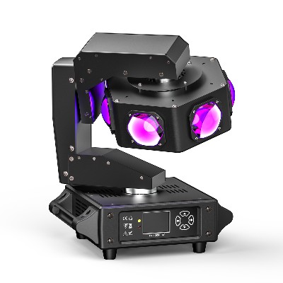 Yiflamefly 300W Ruchome głowice typu Beam RGBW 6LED 360 Oświetlenie sceniczne obrotowe DMX512 1416CH oświetlenie DJ do dyskotek wesel imprez występów