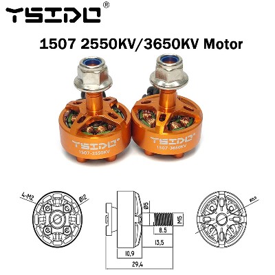 sztuk1 sztuk YSIDO 1507 2550KV 3650KV 36S bezszczotkowy silnik do Cineboy 146mmCloud149 149mm rama Sprog RC Drone FPV Racing DIY