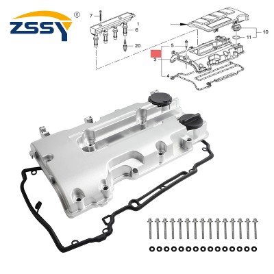 25198874 55573746 Nowa aluminiowa pokrywa zaworów silnika do VauxhallOpel ASTRA 14TBuick EncoreChevy Cruze Sonic 14 Turbo 25198498