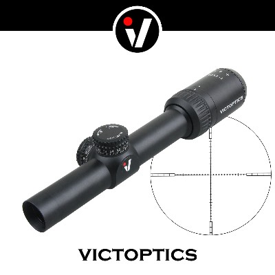 Luneta VictOptics 14x20 SFP Siatka Mil Dalmiarowa Całkowicie Wielopowłokowa Tubus 254 mm Dźwignia Regulacji Powiększenia