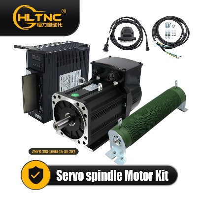 Silnik wrzeciona serwo 22KW 8000RPM trójfazowy 380V wysyłany UE Sterownik Rezystor 1500W 5M Kabli