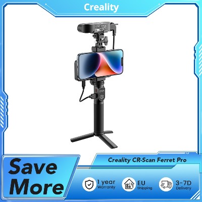 Creality CRScan Ferret Pro Skaner 3D Źródło światła podczerwieni prędkość skanowania do 30 klatek na sekundę dokładność 01 mm odległość robocza 150700 mm