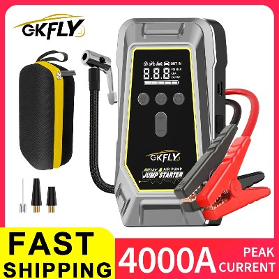 Przenośny rozrusznik awaryjny 4000A kompresor powietrza 150PSI power bank kompresor samochodowy rozruszniki akumulatorów samochodowych pompka do opon