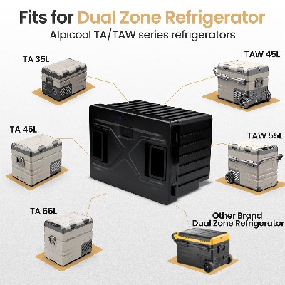 Domowa lodówka samochodowa Alpicool wbudowaną baterią litową typu plug and play 15600 mAh power bank przenośna zewnętrzna lodówka samochodowa