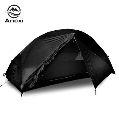 Aricxi Outdoor Ultralight namiot kempingowy 34 sezon jedna osoba profesjonalny 15D nylonowy namiot silikonowy Barracas Para Camping
