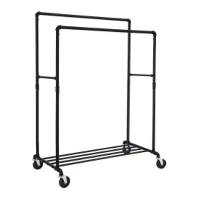 Wieszak na ubrania mobilny 162 cm oba stylu rystykalnym loft oraz industrialnym