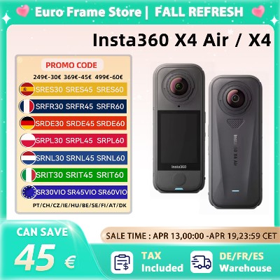 Insta360 X4 Air Kamera sportowa X4 lekka 165g kamera 8K widokiem 360 stopni efekt niewidzialnego statywu wbudowany chcę X4 Air