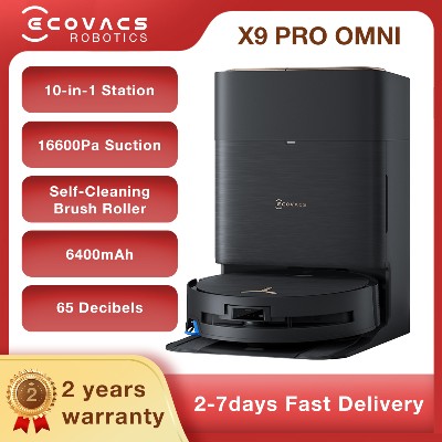 ECOVACS Deebot X9 Pro Omni 16600pa Robot Odkurzający Funkcją Mopowania OZMO Roller AI Inteligentne Czyszczenie Robot Sprzątający Urządzenie Domowe