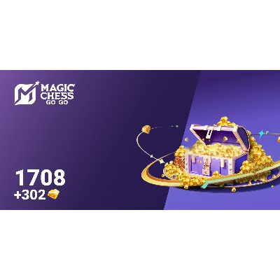 Magic Chess Go Go 1708 plus 302 Diamonds