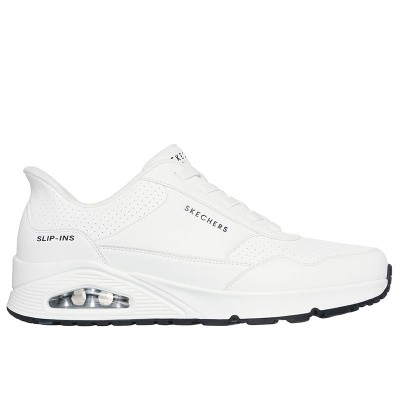 Buty męskie Skechers Slipins Uno Banksia Luxe 183023WHT