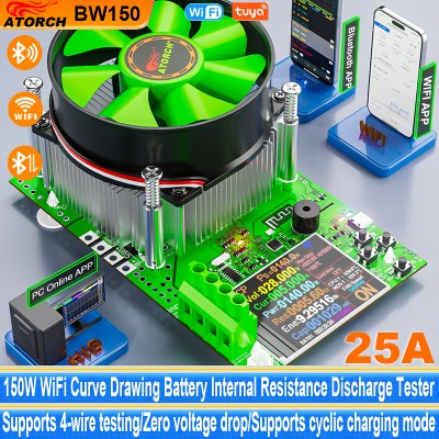Tuya WiFi inteligentny tester baterii 18650 miernik pojemności USB elektroniczne obciążenie detektor rezystancji wewnętrznej monitorem aplikacji czasie rzeczywistym