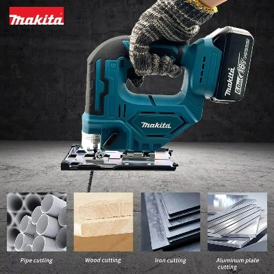 Makita DJV182Z 340W Bezszczotkowa Wyrzynarka 18V Bez Akumulatora Tarczą Tnącą Bezprzewodowa Uchwytem Barylowym Przenośne Narzędzie Elektryczne dla Stolarza