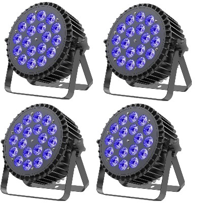 SZT Aluminiowe Reflektory LED Par 18x18W RGBWAUV 6w1 Oświetlenie LED DMX512 Światło Disco Profesjonalny Sprzęt Sceniczny DJ Wysyłka