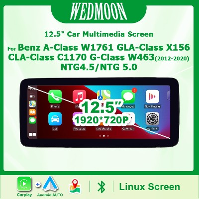 Radio samochodowe ekranem Linux 1920720P bezprzewodowym CarPlay Android Auto do MercedesBenz Klasy CLA GLA W176 W117 X156 20122020