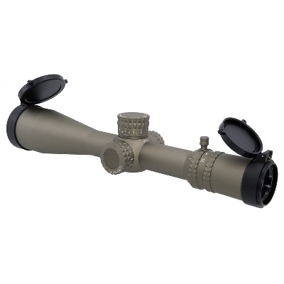 Luneta Taktyczna 525x56mm F1 1mrad Podświetlaną Siatką Celowniczą Montażem SP Zestaw FDE