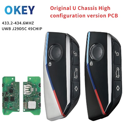 Okey OEM Inteligentny Kluczyk Samochodowy Chassis PCB IYZBK1 433MHZ UWB J29D5C 49CHIP Do BMW1 X1 X2 IX1 1X2 U06 U10 U11 U12 MINI Countryman