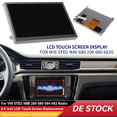 Ekran LCD zamienny TDOWVGA0633F00045 do radia VW STD2 MIB Discover serii 200 682 684 680 wyświetlacz LCD 65 cala 633 cala