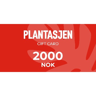 Plantasjen Gift Card 2000 NOK