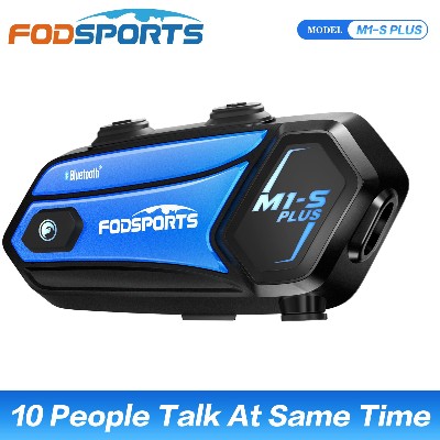 Fodsports M1S Plus Motocyklowy Interkom Kask Bluetooth Zestaw Słuchawkowy Użytkowników 2000M