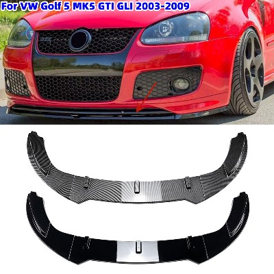 Spoiler przedniego zderzaka samochodowego do VW Golf MK5 GTI Jetta MK5 GLI 20032009 Dyfuzor Splitter Body Kit Dolny ochraniacz zderzaka