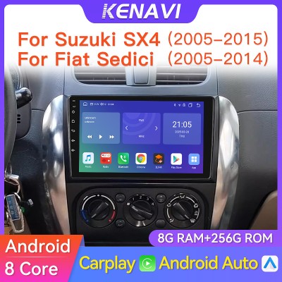 Radio samochodowe stereo Din systemem Android dla Suzuki SX4 200515 Fiat Sedici 20052014 multimedialny odtwarzacz wideo GPS DSP FM BT Carplay ekran automatycznej jednostki głównej inteligentny