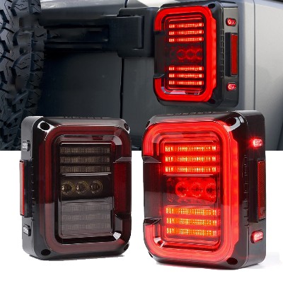 SUPLIGHT Nowy projekt samochodowego zespołu świateł tylnych LED do Jeep Wrangler JK JKU 20072017 30W Światło cofania Światło do jazdy dziennej