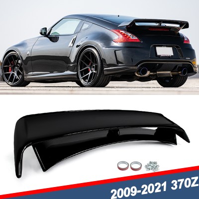 Tylny spojler bagażnika stylu Nismo czarnym błyszczącym Pasuje do Nissan 370Z Z34 2009 2010 2011 2012 2013 20142021 Tylny spojler dachowy