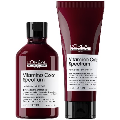 LOréal Professionnel Vitamino Color Spectrum Shampoo 300ml and Conditioner 200ml for Coloured Hair Duo
